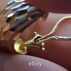 14k Vintage Gold Hoop Clip On Earrings