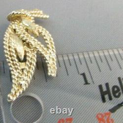 ANTIQUE 14KT YELLOW GOLD EARRINGS 10.2 grams Clip on STUNNING