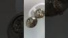Authentic Vintage Ysl Round Circle Earrings With Sparkling Crystal Stones