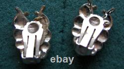 CHIC Silver Tone Clip Earrings Sarah Coventry Jewelry Vintage