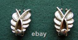 CHIC Silver Tone Clip Earrings Sarah Coventry Jewelry Vintage