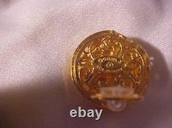 Chanel Vintage 1980' S Clip On Earrings Amber Color Murano Glass, Refurbished