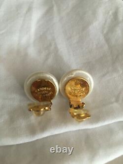 Chanel paire de boucles d'oreilles vintage / à clips