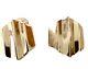 Christian Dior Gold Tone Estate Clip On Earrings Vintage