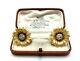 Estate Antique Art Deco 18K Gold 1.30 CTW Diamond Flower Clip-on Earrings 13 Gr