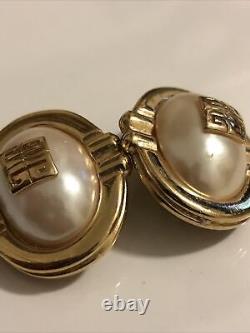 Givenchy Earrings Clip On Vintage Paris New York Runway
