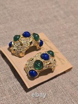 Gorgeous vintage clip-on earrings Kenneth Jay Lane #205