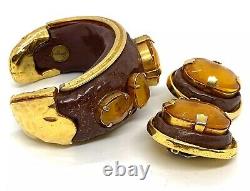 Kalinger Paris Vintage Bracelet & Clip Earrings