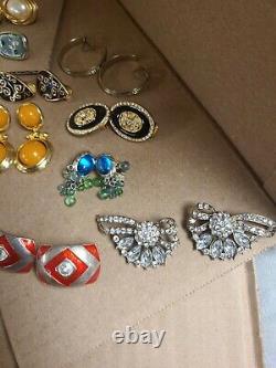 NICE Vintage Lot Of 48 Miscellaneous Clip On Earrings UNBranded Costume