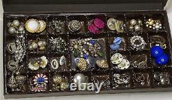 Old Earring Lot Screw On Clip On Antique & Vintage Some Very Rare Pairs