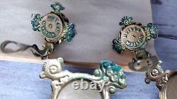 Rare vintage big clip-earrings by Batler and Wilson? Brass and bronze