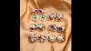 Retro Costume Geometric Alloy Colorful Vintage Stud And Clip Earrings