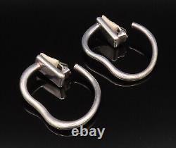 SIMON SEBBAGG 925 Silver Vintage Wavy Abstract Clip Back Earrings EG12244