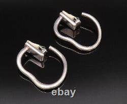 SIMON SEBBAGG 925 Silver Vintage Wavy Abstract Clip Back Earrings EG12244