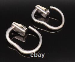 SIMON SEBBAGG 925 Silver Vintage Wavy Abstract Clip Back Earrings EG12244