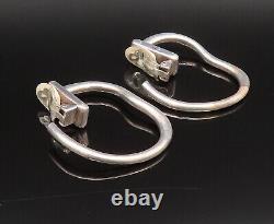 SIMON SEBBAGG 925 Silver Vintage Wavy Abstract Clip Back Earrings EG12244