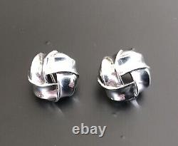 Tiffany Love Knot Earrings Clip Vintage Mexico