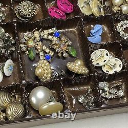 VIntage Earrings Clip On Screw On Lot Very Old Collection
