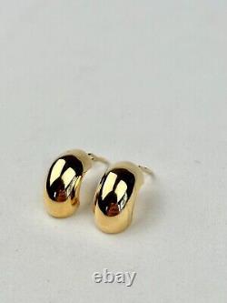 Vintage 14k Yellow Gold Clip-On Cuff Earrings