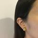 Vintage Authentic Tiffany & Co Paloma Picasso Kiss X Hammered 18k Gold Earrings