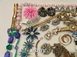 Vintage Bracelet Necklace Pin Jewelry Lot Trifari Coro Florenza Monet Jj +++