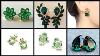 Vintage Colombian Emerald U0026 Diamond French Clip Earrings Jewellery