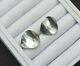 Vintage Georg Jensen Earrings Modernist Clip Solid 925 Sterling Silver Jewelry