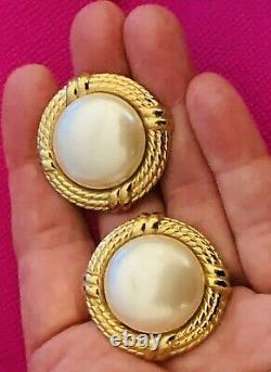 Vintage Givenchy Faux Pearl Clip, Very Classy