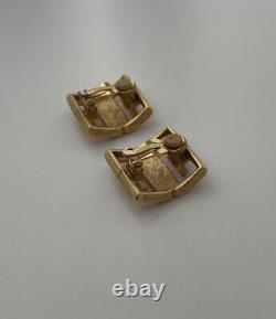 Vintage Givenchy Paris New York Clip On Earrings Excellent Condition