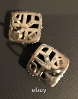 Vintage John Hardy 18KT gold and Sterling Silver Clip Earrings