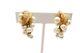 Vintage Marcel Boucher Clip On Earrings Gold Tone Faux Pearl Grape Cluster