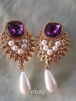 Vintage Shaill Jhaveri Avon Imperial Elegance Collection Clip Earrings other vtg