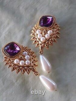 Vintage Shaill Jhaveri Avon Imperial Elegance Collection Clip Earrings other vtg