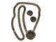 Vintage Signed Ciner Roman Coin Pendant Necklace & Clip Earrings Superb