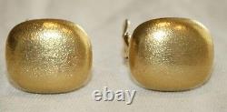 Vintage Tiffany & Co 18K Yellow Gold Clip-On Earclip Earrings