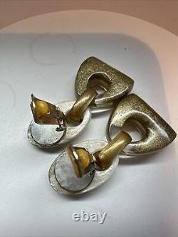 Vintage Unsigned Gerda Lynggaard Monies Clip Earrings