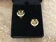 Vintage Valentino Gold V Clip On Earrings Rare And Collectable