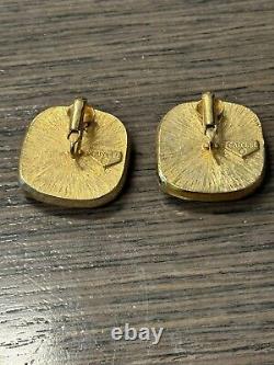 Vintage carolee clip on earrings