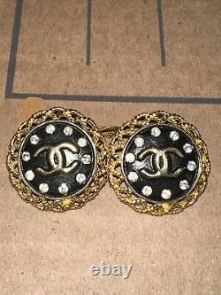 Vintage chanel earrings clip on made in france