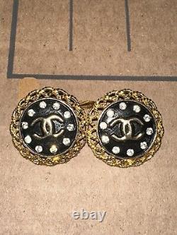 Vintage chanel earrings clip on made in france