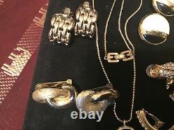 Vtg lot Dior/ Givenchy clip on earrings/necklace
