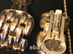 Vtg lot Dior/ Givenchy clip on earrings/necklace